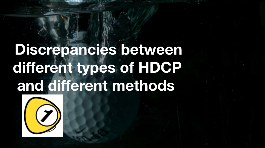 golfScoreCounterDotcom_Discrepancies between different types of HDCP and different methods